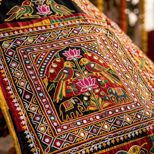 Pipili Applique Work - Odisha's Vibrant Patchwork Art (illustration)